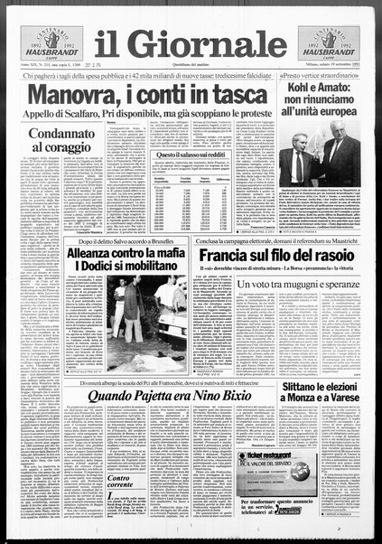 Il giornale : quotidiano del mattino